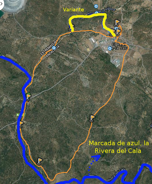 Mapa Ruta Circular Real de la Jara